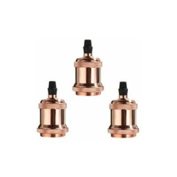 Stoex - Lot de 3 Edison Douille E27 Spirale diy Adaptateur de Lampe Vintage Rétro pour Lustre