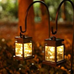 Blue Dream - Lot de 2 lanternes solaires Lampes de table solaires extérieures étanches Éclairage
