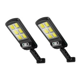 Lampe solaire Détecteur de mouvement Sécurité 3 modes d'éclairage - 2 Pack