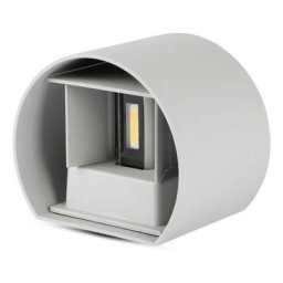 SKU.7083 applique murale led 6W rond gris IP65 VT-756, plastique,et autre materiaux, E27, 6 w,