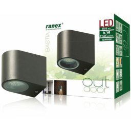 Applique led Smartwares smd-led Wandleuchte Bastia/grau 10.010.52 GU10 n/a blanc chaud n/a
