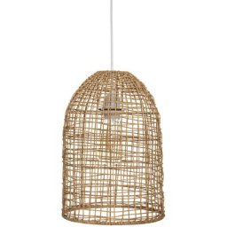 Atmosphera - Suspension Karla en rotin D24cm créateur d'intérieur - Beige