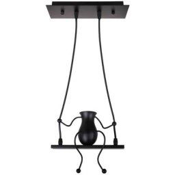 Suspension Luminaire Petit Homme en Fer Lampe Créative Design de Gens Moderne Pendentif Enfants