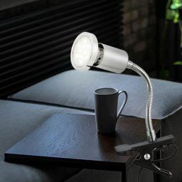 Lampe de lecture pince de lit lampe à pince led avec prise lampe de lit lampe à pince lumière