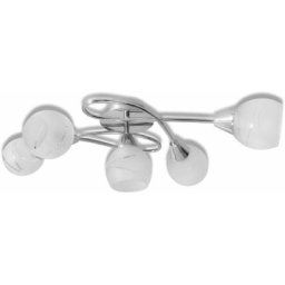Plafonnier avec abat-jours en verre pour 5 ampoules E14 Vidaxl n/a