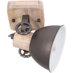 Plafonnier Mexlite Gearwood Anthracite en Bois - caoutchouc - 7968A - Anthracite en Bois