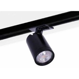 Barcelona Led - Spot sur rail monophasé avec douille GU10 Noir - Noir