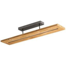 Led Plafonnier à intensité variable 'Nesaja' en bois pour salon & salle à manger - bois clair,
