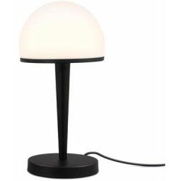 Lampe de table avec abat-jour en verre, graduable par variateur tactile intégré sur 3 niveaux, pour