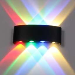 10W Applique Murale led Intérieure et Extérieure IP65 Étanche Dual rgb Spotlight Applique Murale
