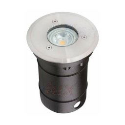 Support de spot sol GU10 encastrable rond 2 presses étoupe