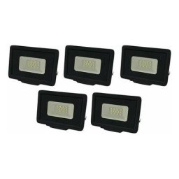 Lot de 5 Projecteurs led Noirs 10W (50W) Étanche IP65 800lm - Blanc Naturel 4500K