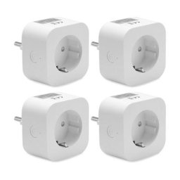 SWANEW Prise intelligente Smart Home Socket pour Google Home Remote Wifi WLAN Mini 4X - Blanc