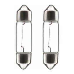 2x Ampoule navette 12V 18W 15x44mm SV8.5 universelle