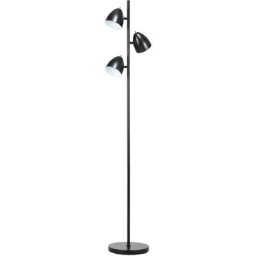 Lampadaire 3 spots orientables felix métal noir