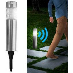 Lampe de jardin solaire rechargeable avec détecteur de mouvement led 39x6cm