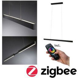 Led Pendant lampe Smart Home Zigbee Aptare 2700K 2.050LM / 2.050LM 2X18 / 1X18W NOIRMable noir