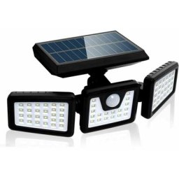 Lampe Solaire De Sécurité à Détecteur De Mouvement, Spot Mural Extérieur Puissant Avce 3 Têtes,550