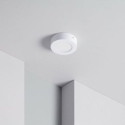 Plafonnier led Rond 6W SwitchCCT Sélectionnable ø 120mm Dimmable Compatible avec Télécommande rf