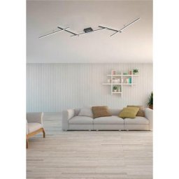 Trio Lighting - Plafonnier Arvin Noir mat 1x22W smd led - Noir