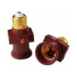 Lot de 2 douilles voleuse a vis E27 avec interrupteur 6A，250V [Classe énergétique A] [Classe
