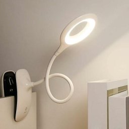 Lampe de lecture Led à clipser Lampe de table de protection des yeux à intensité variableblanc