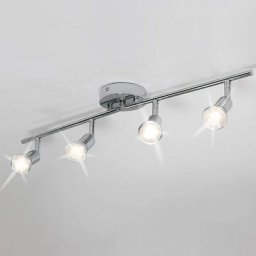 Kit d'¨¦clairage sur rail ¨¤ 4 ampoules led modernes, luminaire encastr¨¦ mural / plafonnier, t¨ºte