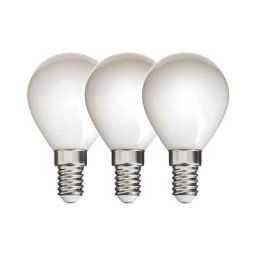 Lot de 3 Ampoules Filament led P45 Opaque, culot E14, 470 Lumens, équivalence 40W, 4000 Kelvins,
