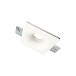 Silamp - Support Spot GU10 led Carré Blanc Ø120mm