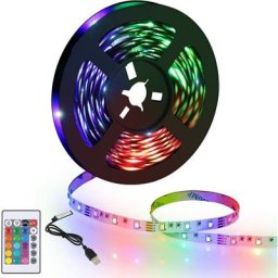 Ruban led 5M, led chambre rgb Lumineuse Flexible, Bande led Lumière led multicolore avec