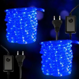 Tube Lumineux Extérieur led Guirlande Lumineuse Décoration avec 240 Lampes et Adapteur