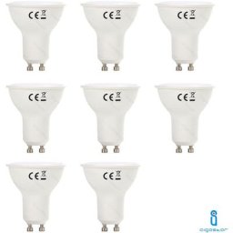 Ampoule led GU10 8W 6400K cold white a+ 600LM beam 120° 160° A5 8 pieces