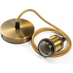 Suspension luminaire en métal Suspension de lampe Douilles de lampe E27 avec câble, douille de