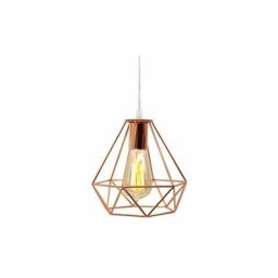 Live House - Lustre Cage Or Rose 20x 20cm Applicable à la chambre du salon