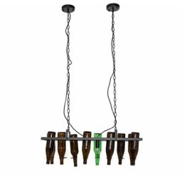 Suspension noire bottle avec porte-bouteilles - Noir