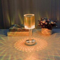 Lampe de Table en Cristal - Lampe de Table LED Diamant avec 16 Couleurs - Lumière d'Ambiance
