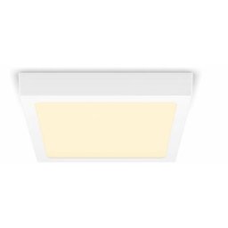 Philips - Plafonnier led slim surface, carré, 12W, Blanc, 3x21x21, 2700K, 1200 lumen