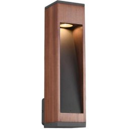 Trio - Applique extérieur moderne bois Canning - Bois