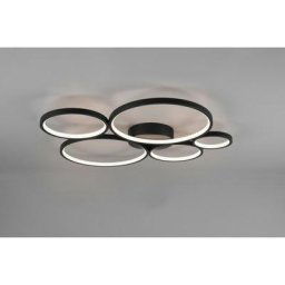 Plafonnier Rondo Noir mat 1x49W smd led - Noir