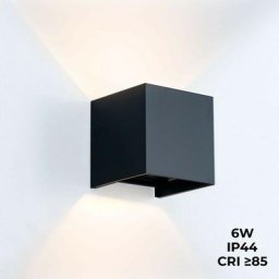 Applique murale led kurtin 6W angle d'ouverture réglable Noir - Noir