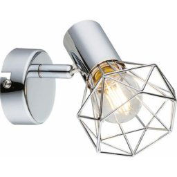 Spot mural lampe chrome salon salle de travail cage spot lampe réglable Globo 54802-1 xara i