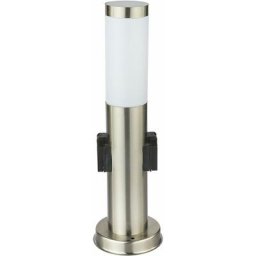 Globo - Lampadaire véranda jardin inox IP44 éclairage 2x douille 3158K
