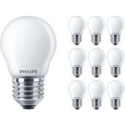 Lot 10x Philips Corepro LEDluster E27 Boule Dépolie 2.2W 250lm - 827 Blanc Très Chaud Équivalent