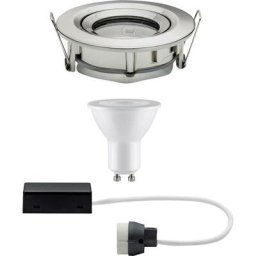 Paulmann - Nova Spot encastrable pour salle de bains led GU10 7 w IP65 fer (brossé) S309671