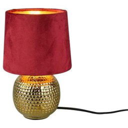 Lampe Sophia Or Rouge 1x40W E14 - Rouge