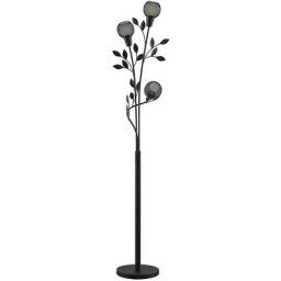 Lampadaire 'Kanye' en métal pour salon & salle à manger - noir