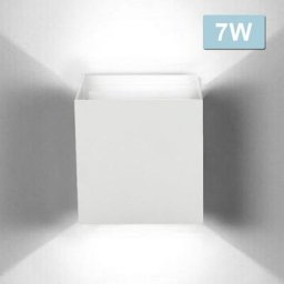 Applique led Extérieur Moderne IP65 Escalier Couloir Lampe Carré Up Down Lumière Déco 7W Blanc