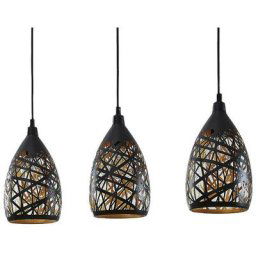 Lindby - Suspension à intensité variable 'Marcello' en métal pour salon & salle à manger - noir,