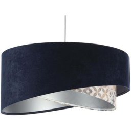 Suspension galaxy asymetric - Bleu marine, multicolore, argent - Bleu marine, multicolore, argent