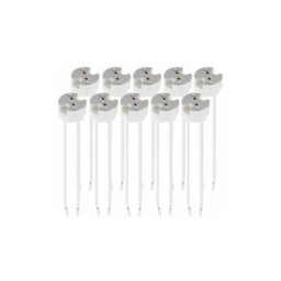 10x douille gu5.3 - douille gu5.3 ou mr16 - support avec câble 12V - pour spots halogènes led et